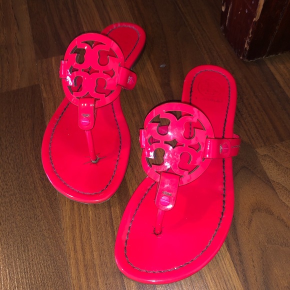 Tory Burch Shoes - Tory Burch neon pink miller sandals